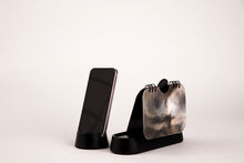 تقویم رومیزی 1405 مدل A+100 طرح پلاکسی مشکی gallery3